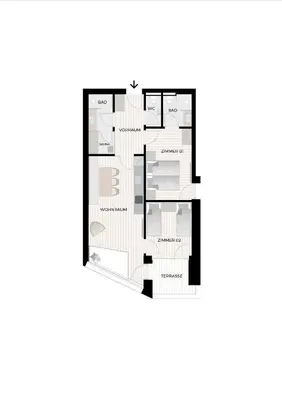 Grundriss der Unterkunft Aparthotel DIE SONNE