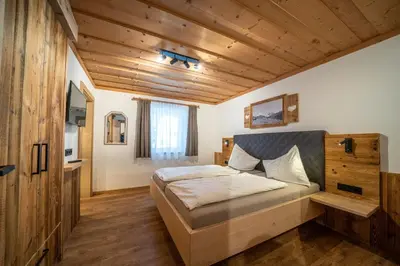 Ein Bett oder Betten in einem Zimmer der Unterkunft Das Geierberg