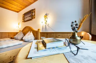 Ein Bett oder Betten in einem Zimmer der Unterkunft Das Geierberg