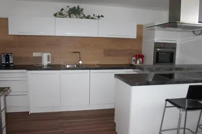 Küche/Küchenzeile in der Unterkunft Ferienwohnung by Josef Lanzinger