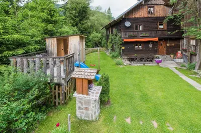Ein Garten an der Unterkunft Almliesl LUNG-495