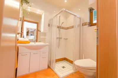 Ein Badezimmer in der Unterkunft Ferienwohnung Schreilechner