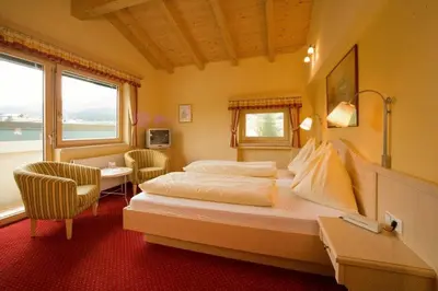 Ein Bett oder Betten in einem Zimmer der Unterkunft Lammertalerhof