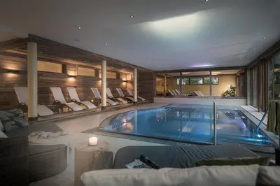Der Swimmingpool an oder in der Nähe von Bachmanngut