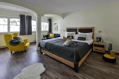 Ein Bett oder Betten in einem Zimmer der Unterkunft ALPHAtauern Health Resort - Adults Only 15 plus