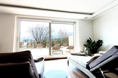 Ein Sitzbereich in der Unterkunft Hotel Aichingerwirt