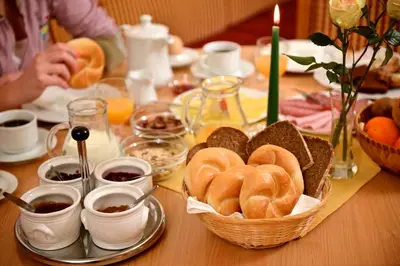 Essen in der Pension oder in der Nähe