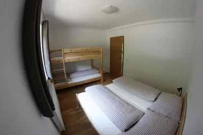 Ein Bett oder Betten in einem Zimmer der Unterkunft Chalet Ferienhaus Radmer