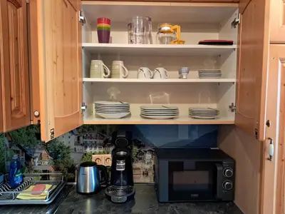 Küche/Küchenzeile in der Unterkunft Haus Franziska