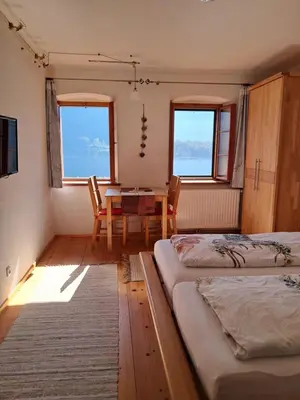 Ein Bett oder Betten in einem Zimmer der Unterkunft Haus Franziska