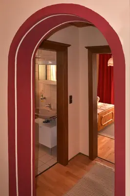 Ein Bett oder Betten in einem Zimmer der Unterkunft Gästehaus Bischof