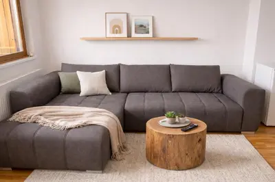 Ein Sitzbereich in der Unterkunft FeWo-Gmunden - Traunsee Apartment 60 m2