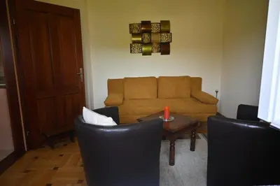 Ein Sitzbereich in der Unterkunft Ferienhaus Humer