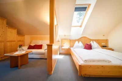 Ein Bett oder Betten in einem Zimmer der Unterkunft Haus Wolfgangsee