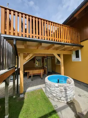 Ein Balkon oder eine Terrasse in der Unterkunft Appartement Almzeit mit Infrarotkabine