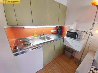 Küche/Küchenzeile in der Unterkunft Apartment Grimmingblick