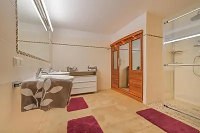 Ein Badezimmer in der Unterkunft Ferienwohnung Hentschel