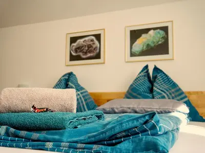 Ein Bett oder Betten in einem Zimmer der Unterkunft Gasthof zum Postwirt