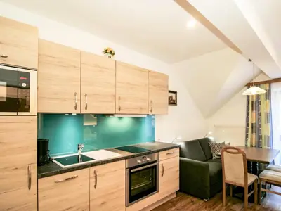 Küche/Küchenzeile in der Unterkunft Apartment Almsommer by Interhome