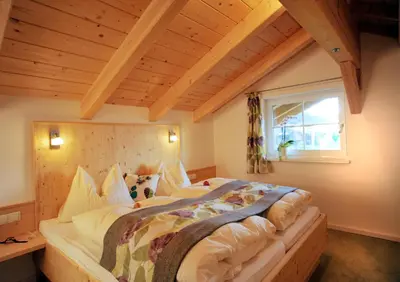 Ein Bett oder Betten in einem Zimmer der Unterkunft Appartement Sonnengarten