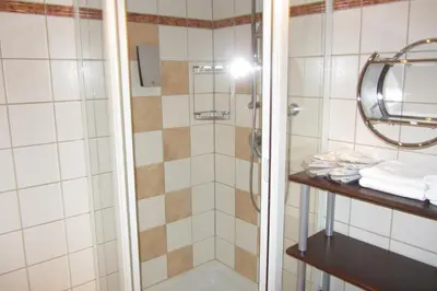 Ein Badezimmer in der Unterkunft Hotel Garni Landhaus Trenkenbach