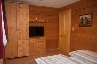 TV/Unterhaltungsangebot in der Unterkunft Chalet an der Traun