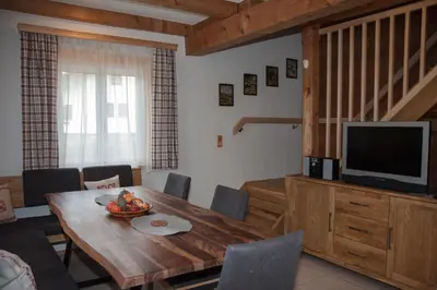 TV/Unterhaltungsangebot in der Unterkunft Chalet an der Traun