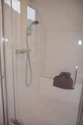Ein Badezimmer in der Unterkunft Chalet an der Traun