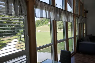 Ein Sitzbereich in der Unterkunft Ferienhaus Steyrdurchbruch