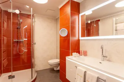Ein Badezimmer in der Unterkunft Haus Windhager