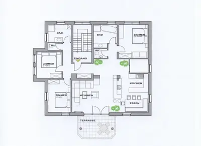 Grundriss der Unterkunft Appartement Grießenkareck