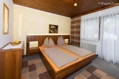 Ein Bett oder Betten in einem Zimmer der Unterkunft Pension Montana