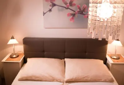 Ein Bett oder Betten in einem Zimmer der Unterkunft Appartement 