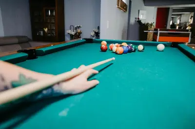 Ein Billardtisch in der Unterkunft Vitalhotel Gosau