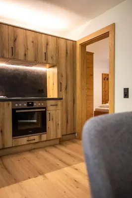 Küche/Küchenzeile in der Unterkunft Der Lammhof - Appartements Kaswurm