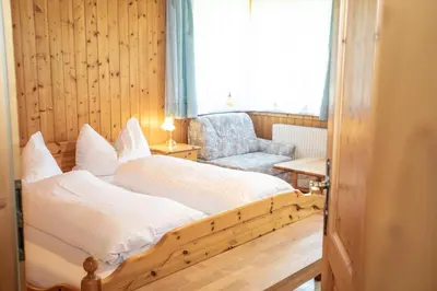 Ein Bett oder Betten in einem Zimmer der Unterkunft Schaffergut Appartements