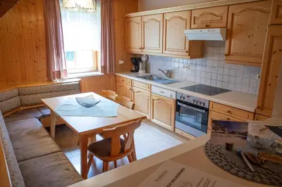 Küche/Küchenzeile in der Unterkunft Schaffergut Appartements