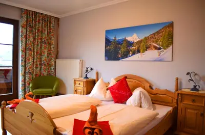Ein Bett oder Betten in einem Zimmer der Unterkunft Pension Gruber