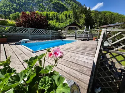 Der Swimmingpool an oder in der Nähe von Ferienlounge Bluntausee