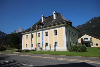 Ein allgemeiner Bergblick oder ein Berglick von des Hostels aus