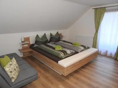Ein Bett oder Betten in einem Zimmer der Unterkunft Ferienhaus Kristabauer