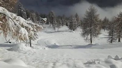 Almhütte Kristabauer im Winter