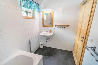 Ein Badezimmer in der Unterkunft Veselý Svišť Chalet Lachtal