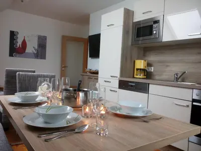 Küche/Küchenzeile in der Unterkunft Appartment Stroblhof