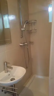 Ein Badezimmer in der Unterkunft Haus Walter