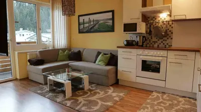 Küche/Küchenzeile in der Unterkunft Ferienwohnung Konold