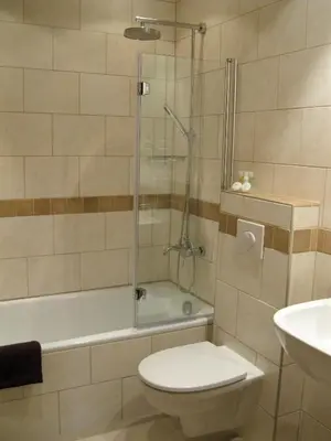 Ein Badezimmer in der Unterkunft Pension Dachsteinhof