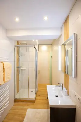 Ein Badezimmer in der Unterkunft Unerzhuberhof