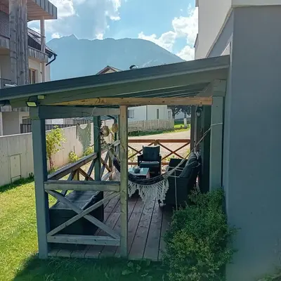 Ein Balkon oder eine Terrasse in der Unterkunft Haus Mozart