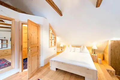 Ein Bett oder Betten in einem Zimmer der Unterkunft Aparthotel Schloss Thannegg